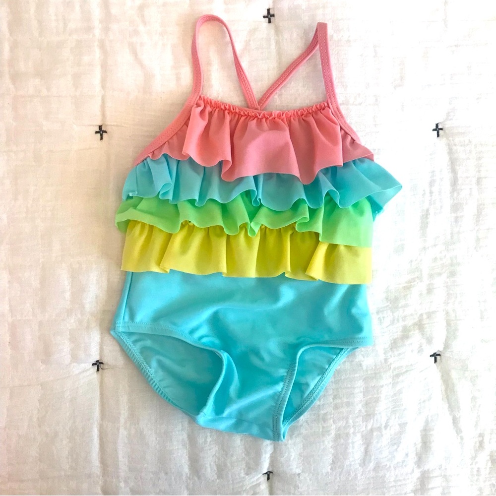Ruffled One Piece Swimsuit